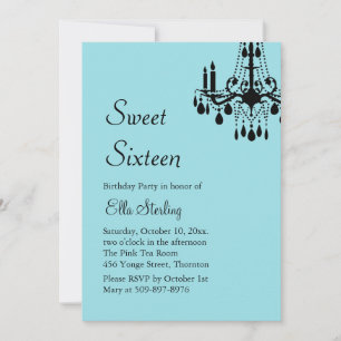 Offset Grand Ballroom Birthday Inbjudan (turkoise)
