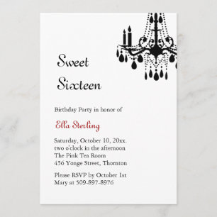 Offset Grand Ballroom Birthday-inbjudan (vit) Inbjudningar