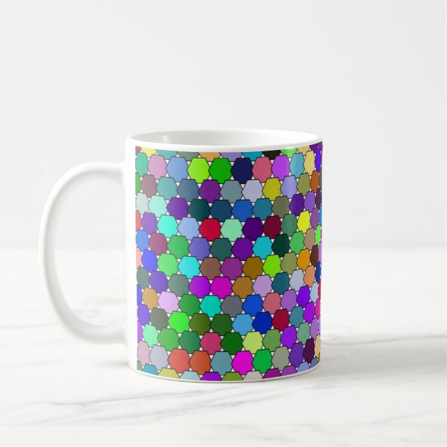 Offset Hexagons 11oz Mugg (Vänster)