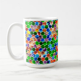 Offset Hexagons Swirl 15 oz Mugg