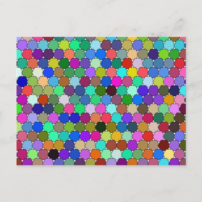 Offset Sexhörningar Postkort Vykort (Framsida)