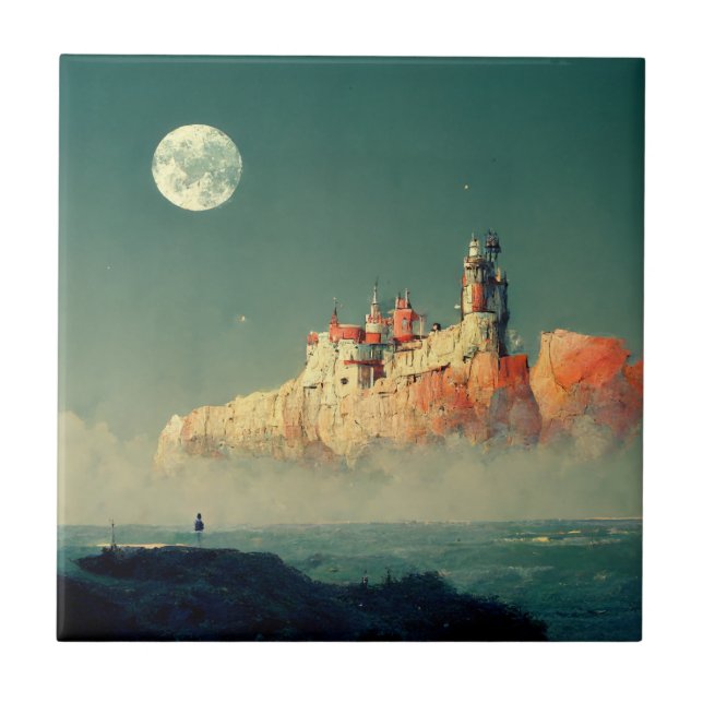Offshore Citadel Fantasy Sci-Fi Kakelplatta (Framsidan)