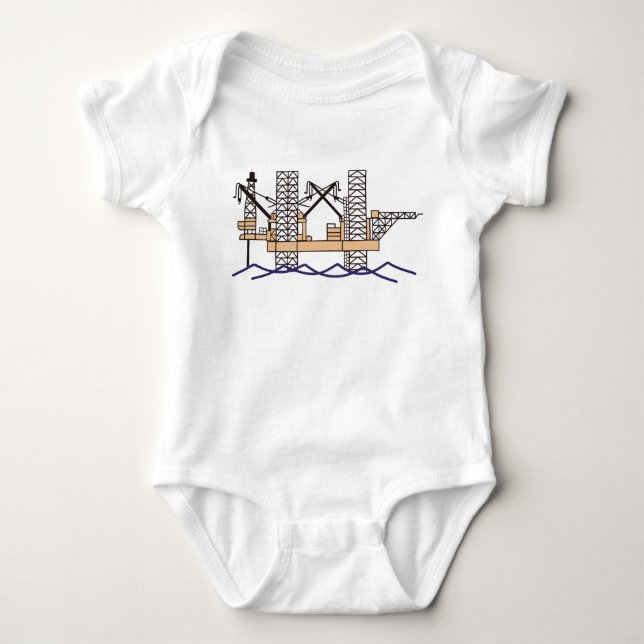 Offshore Oil Rig T Shirt (Framsida)