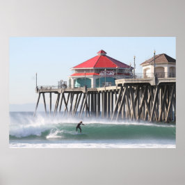 Offshore Santa Ana-Vind, Huntington Beach Ca. Poster