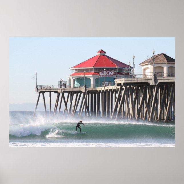 Offshore Santa Ana-Vind, Huntington Beach Ca. Poster (Framsidan)