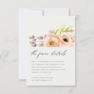 OFFVIT ROSÉ LILA PERSIKA BLOMSTER HÖGTIDSDEKOR INBJUDNINGAR