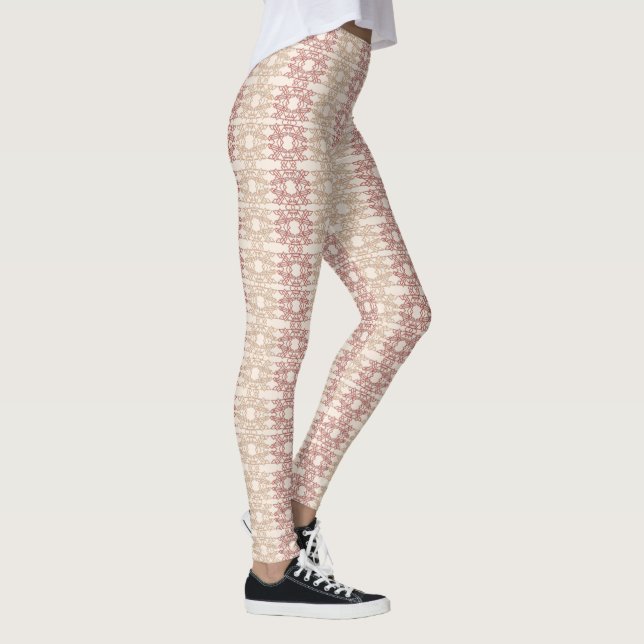 OffWhite Geometric Designad Leggings av Joya Kväll (Höger)