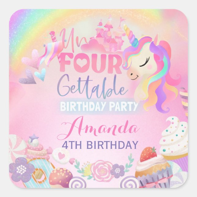 Ofinansierbar Fyrkantigt Klistermärke (Framsida)