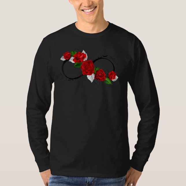 Ofinity Autism Röd ros i Mamma T Shirt (Framsida)