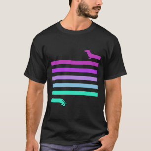 Ofinity Dachshund Coola Neon Väldigt Long Dachshun T Shirt