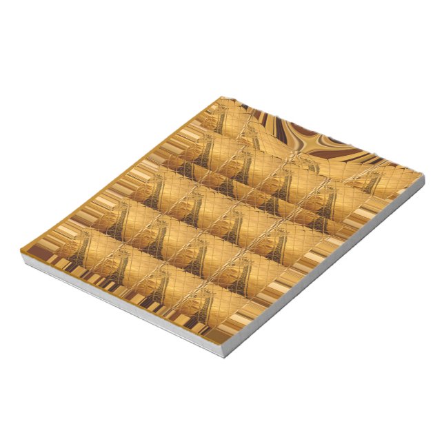 Ofinity Golden Giraffe Animal Motif Art Print Anteckningsblock (Roterad)