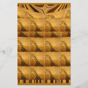 Ofinity Golden Giraffe Animal Motif Art Print Brevpapper