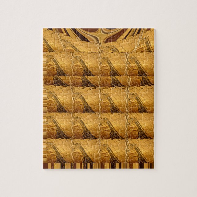 Ofinity Golden Giraffe Animal Motif Art Print Pussel (Vertikal)