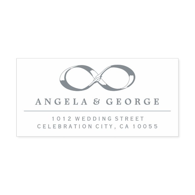 Ofinity Hand Clasp Bröllop Self Inking Frimärke Självfärgande Stämpel (Design)