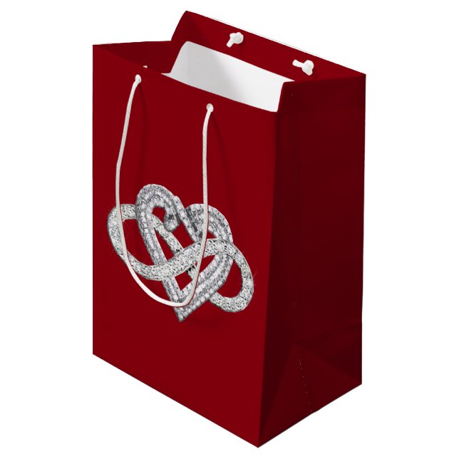 Ofinity Heart Gift-säck (Framsidan Vinklad)