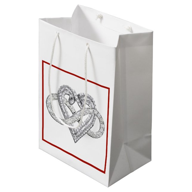 Ofinity Heart Gift-säck (Framsidan Vinklad)