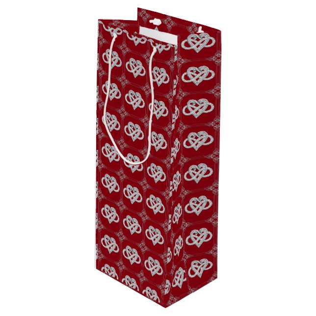 Ofinity Heart Vin Gift Bag (Framsidan Vinklad)