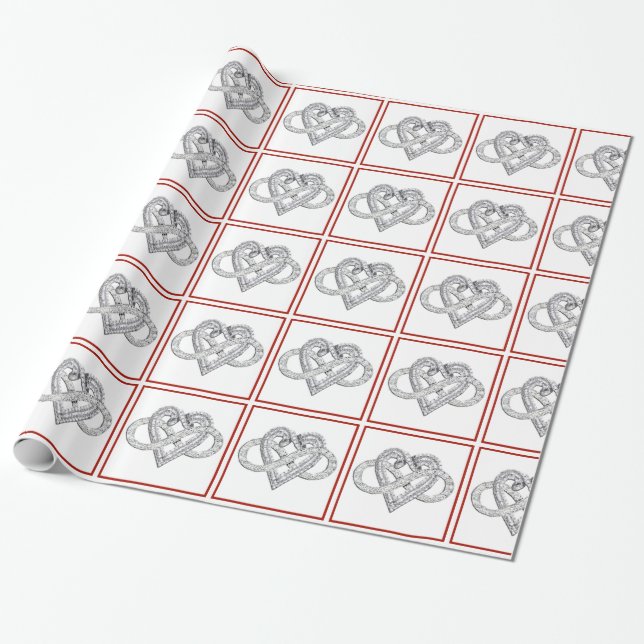 Ofinity Heart Wrapping Papper Presentpapper (Utrullad)