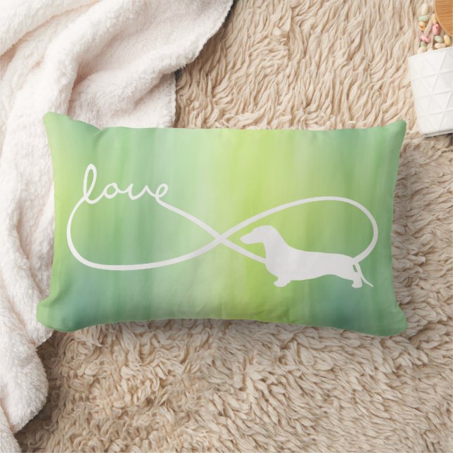 Ofinity Kärlek Lemniscate Kort-Hair Dachshund 2 Lumbarkudde (Filt)