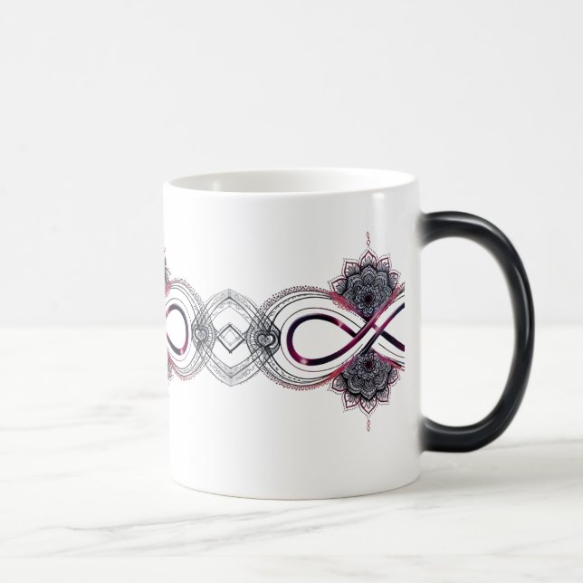 Ofinity Kärlek Mandala Färg Morphing Mugg - Magic (Höger)