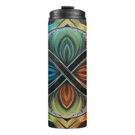 Ofinity Mandala African Tribal Mask Absract