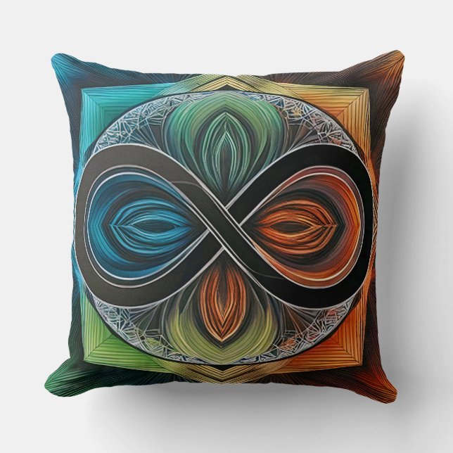 Ofinity Mandela African Tribal Madk Abstrakt Kudde (Framsida)