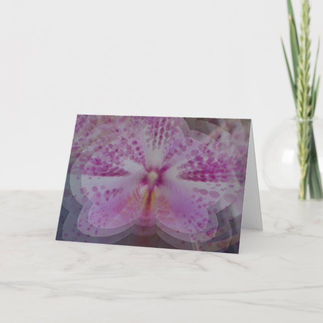Ofinity Orchid Note Card Kort (Framsida)