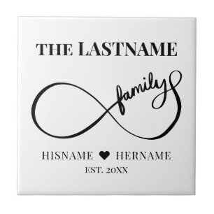 Ofinity Personlig Family Namn och Est. Datum Kakelplatta