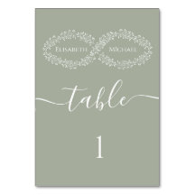 Ofinity sage botanical simple romantic elegant