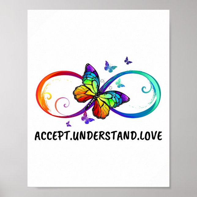 Ofinity Sign Accstand Neurodiversit från Kärlek Poster (Framsidan)