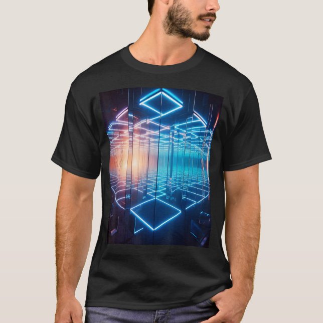 Ofinity Spegel mäter konsmönsterdjupsspegling i sp T Shirt (Framsida)