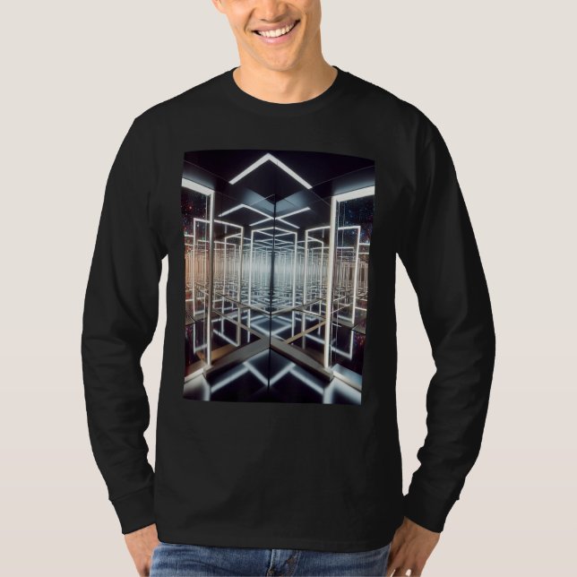 Ofinity Spegel Mesmerizing Art Djup Spegel T Shirt (Framsida)