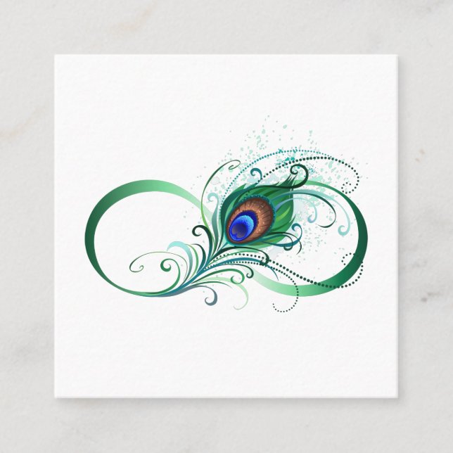 Ofinity Symbol med Peacock Feather (Framsida)