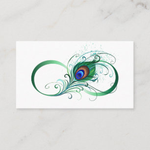 Ofinity Symbol med Peacock Feather