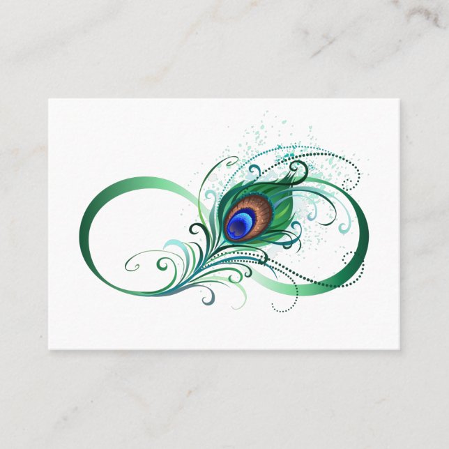 Ofinity Symbol med Peacock Feather (Framsida)