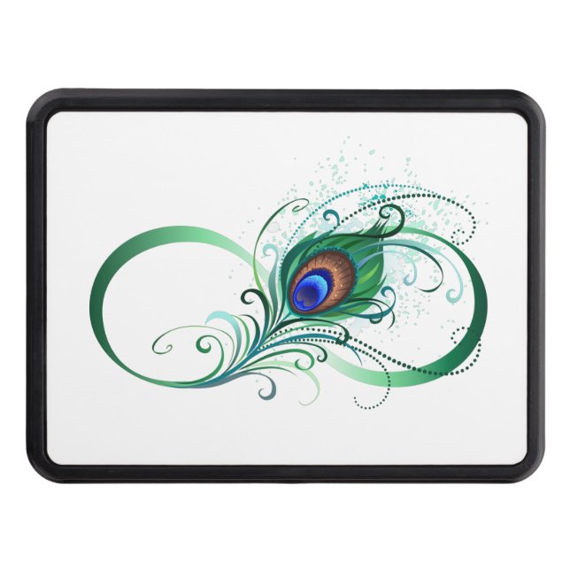 Ofinity Symbol med Peacock Feather Dragkroksskydd (Framsidan)