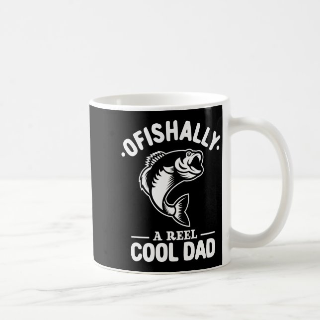Ofishally A Reel Cool Dad Funny Fishing Lover  Kaffemugg (Höger)