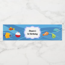 O'Fishally One Party Vattenflaska Label