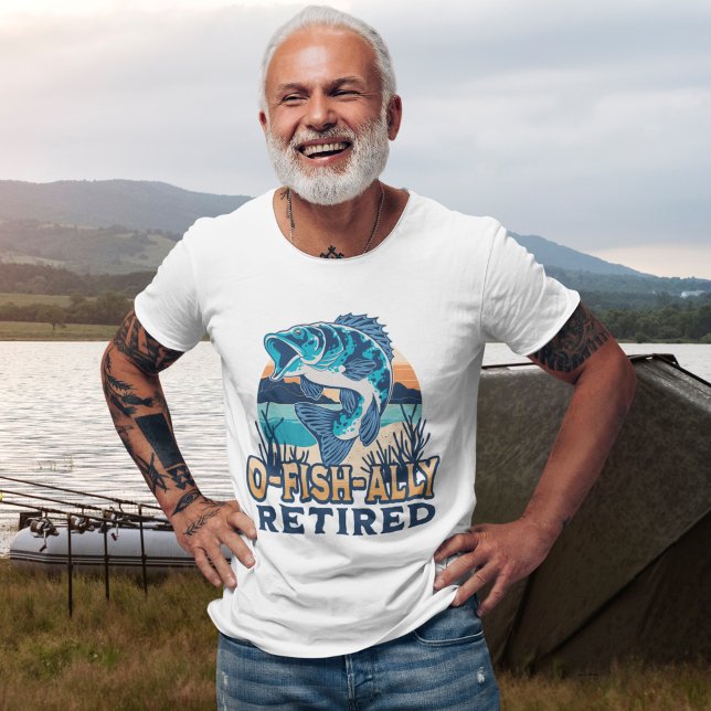 Ofishally Retired Funny Fishing Lovers T Shirt (Skapare uppladdad)