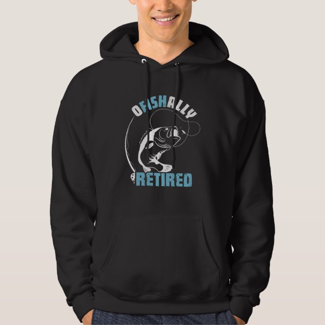 Ofishally Retired retired Senior Clothes elder age Hoodie (Framsida)