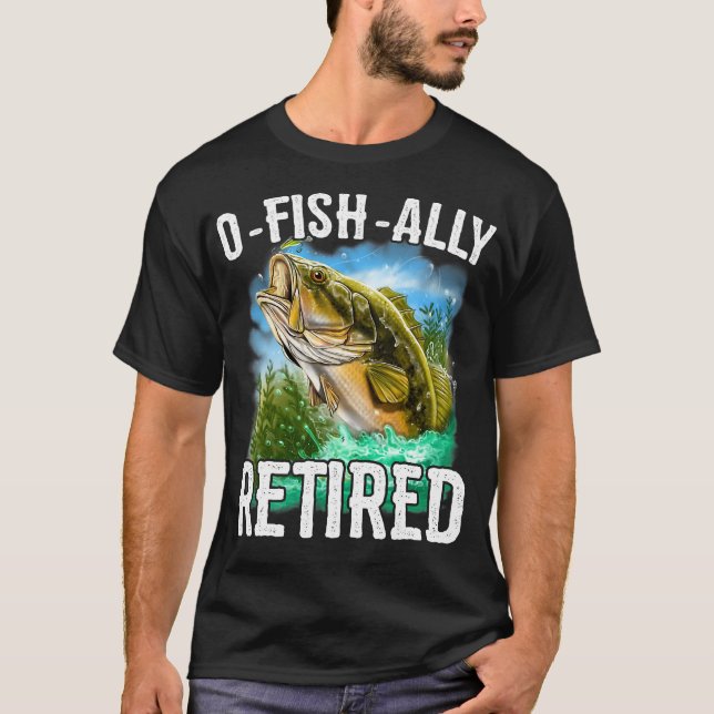 OFishAlly Retrött Funny Pension T Shirt (Framsida)