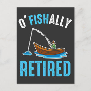 O'Fishinredd Funny Fisherman Pension Vykort