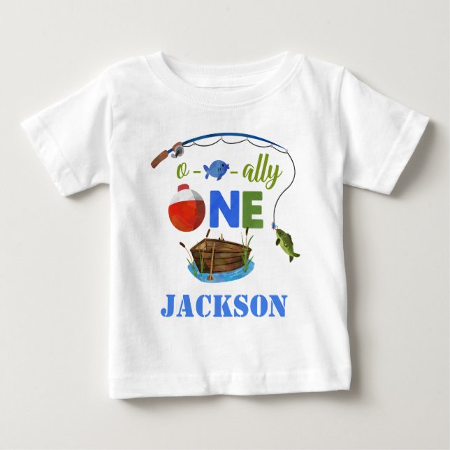 Ofiskalt 1 baby t-shirt Little Fishman shirt (Framsida)