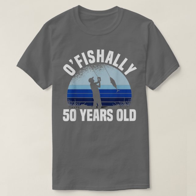 Ofiskalt 50 år gammal fiskare 50:e födelsedag Fis T Shirt (Design framsida)