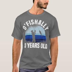 Ofiskalt 50 år gammal fiskare 50:e födelsedag Fis T Shirt
