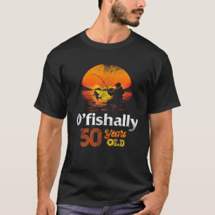 Ofiskalt 50 år gammalt fiske 50 Födelsedagsfester T Shirt