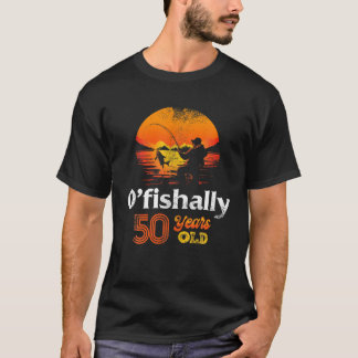Ofiskalt 50 år gammalt fiske 50 Födelsedagsfester T Shirt