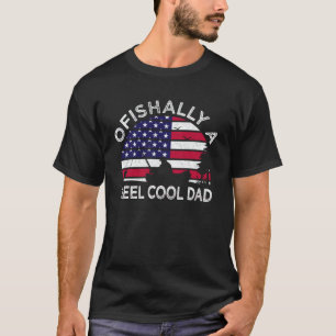 Ofiskalt A Reel Coola Pappa Funny Fishing Älskare T Shirt
