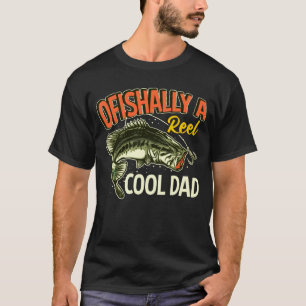 Ofiskalt A Reel Coola Pappa Funny Fishing Älskare T Shirt