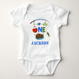 Ofiskalt ONE baby bodysuite O-fish-ally Big ONE T Shirt